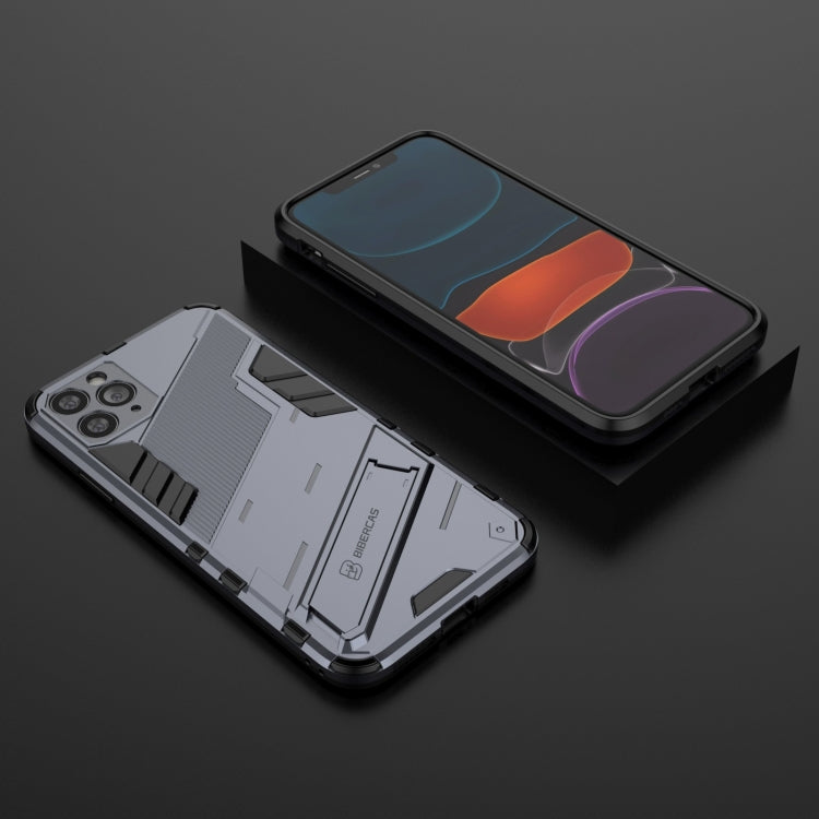 For iPhone 11 Pro Max Punk Armor 2 in 1 PC + TPU Shockproof Case with Invisible Holder