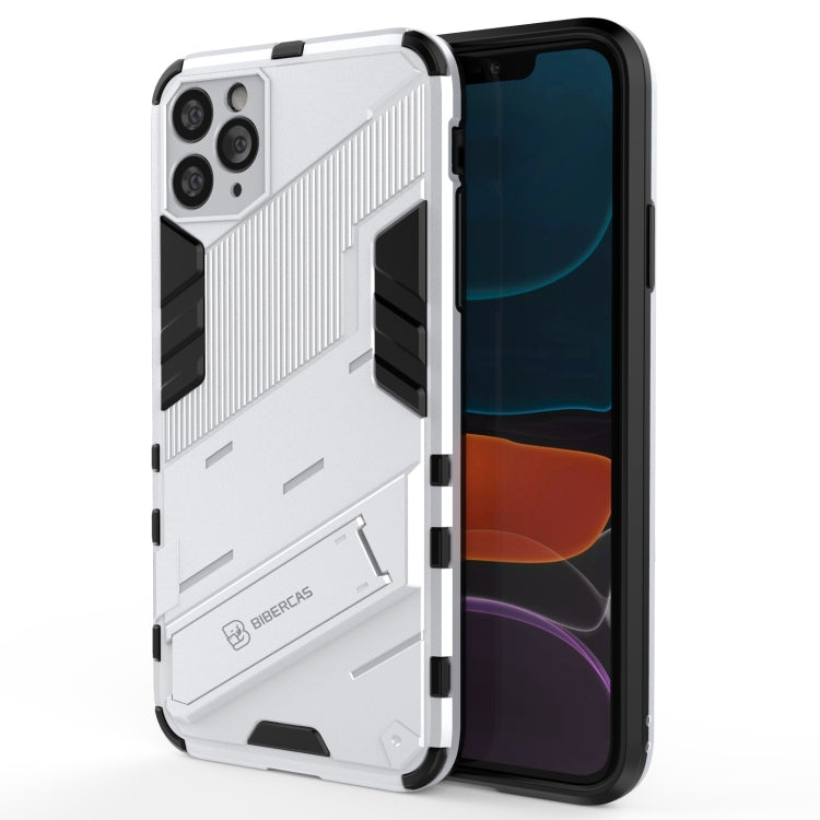 For iPhone 11 Pro Max Punk Armor 2 in 1 PC + TPU Shockproof Case with Invisible Holder