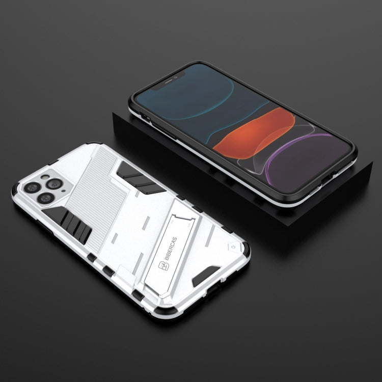 For iPhone 11 Pro Max Punk Armor 2 in 1 PC + TPU Shockproof Case with Invisible Holder