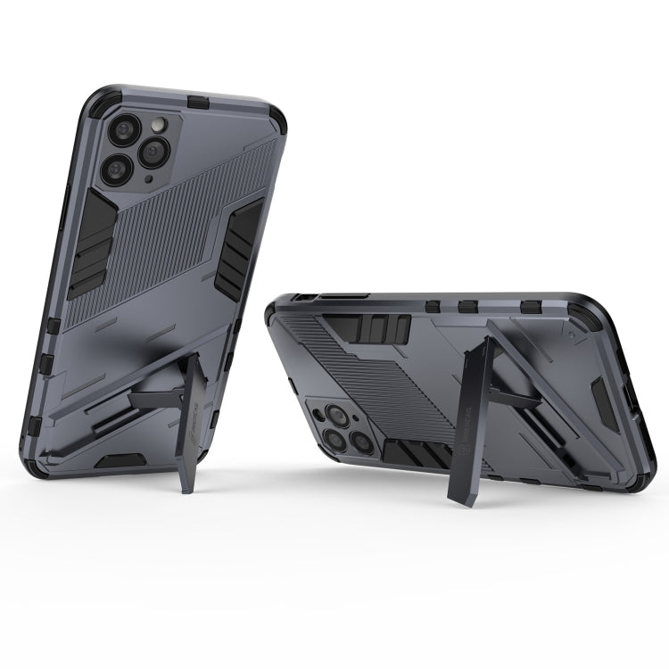 For iPhone 11 Pro Max Punk Armor 2 in 1 PC + TPU Shockproof Case with Invisible Holder