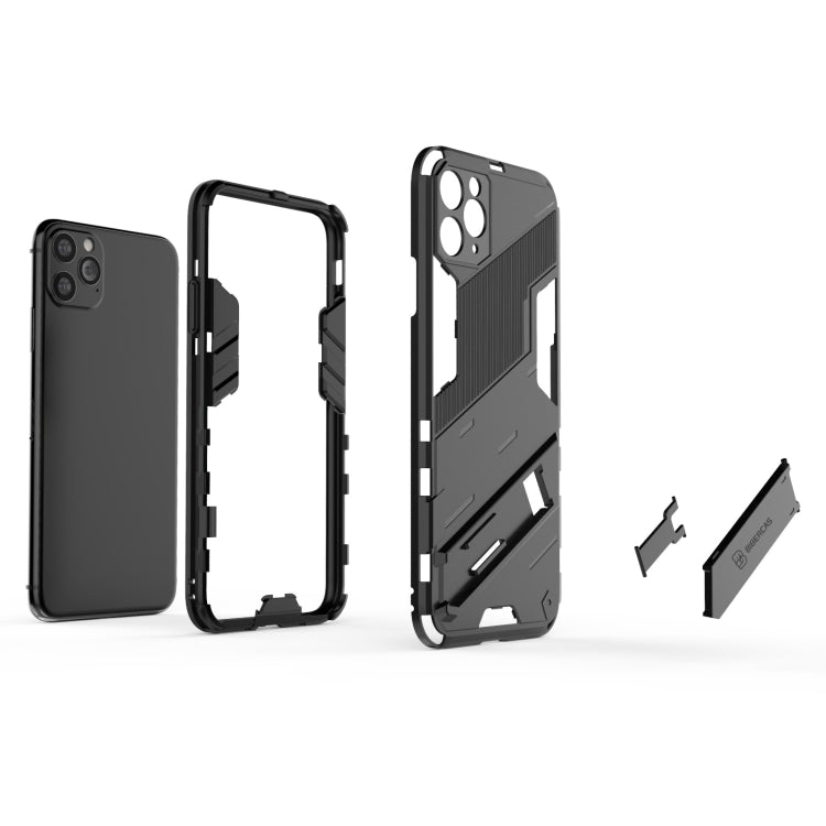 For iPhone 11 Pro Max Punk Armor 2 in 1 PC + TPU Shockproof Case with Invisible Holder