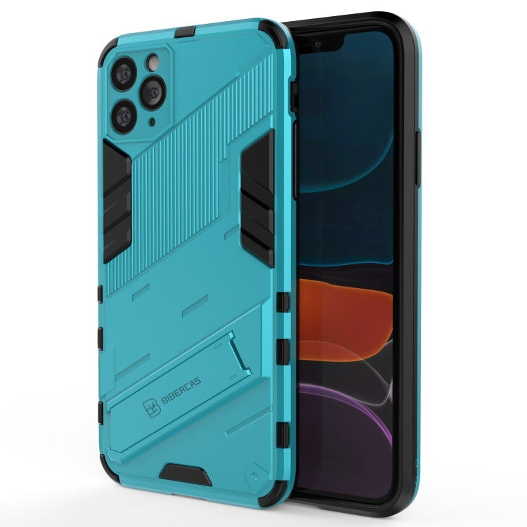 For iPhone 11 Pro Max Punk Armor 2 in 1 PC + TPU Shockproof Case with Invisible Holder