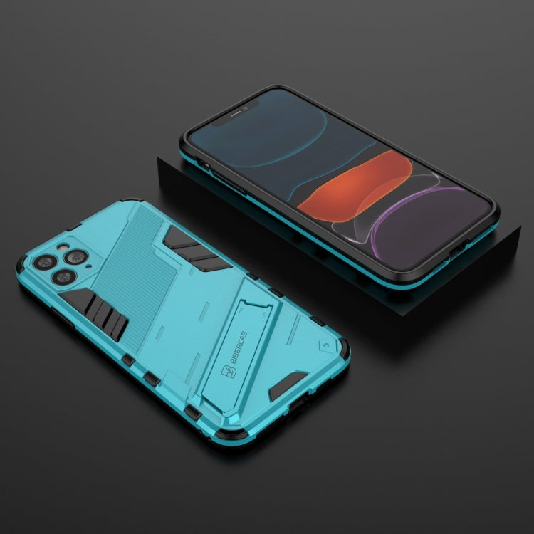 For iPhone 11 Pro Max Punk Armor 2 in 1 PC + TPU Shockproof Case with Invisible Holder