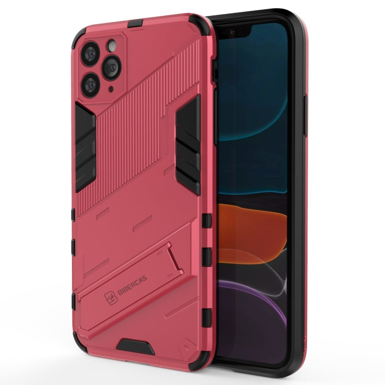 For iPhone 11 Pro Max Punk Armor 2 in 1 PC + TPU Shockproof Case with Invisible Holder