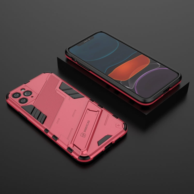 For iPhone 11 Pro Max Punk Armor 2 in 1 PC + TPU Shockproof Case with Invisible Holder