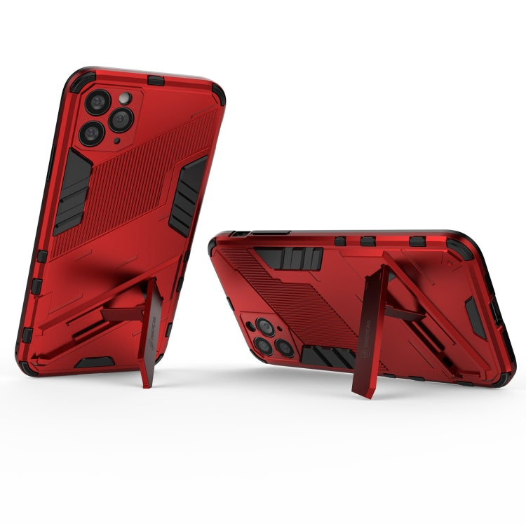 For iPhone 11 Pro Max Punk Armor 2 in 1 PC + TPU Shockproof Case with Invisible Holder