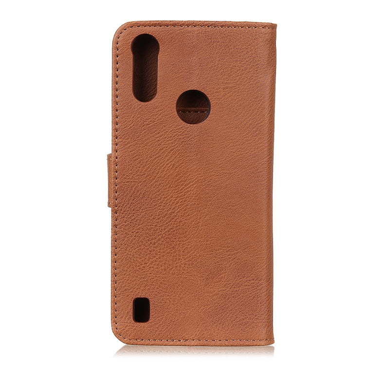 For Motorola Moto E7 Power / E7i Power / Lenovo K13 KHAZNEH Cowhide Texture Horizontal Flip Leather Case with Holder & Card Slots & Wallet