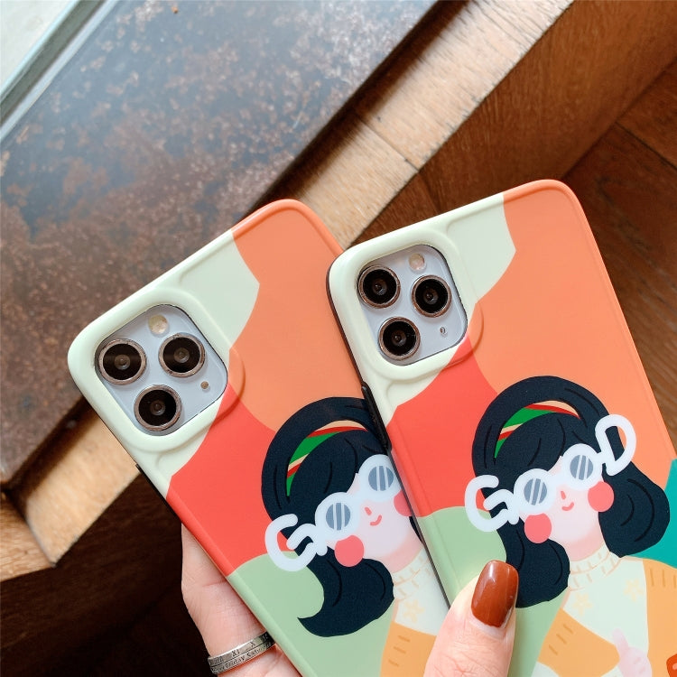 Painted Pattern IMD Shockproof Protective Case For iPhone 11 Pro Max