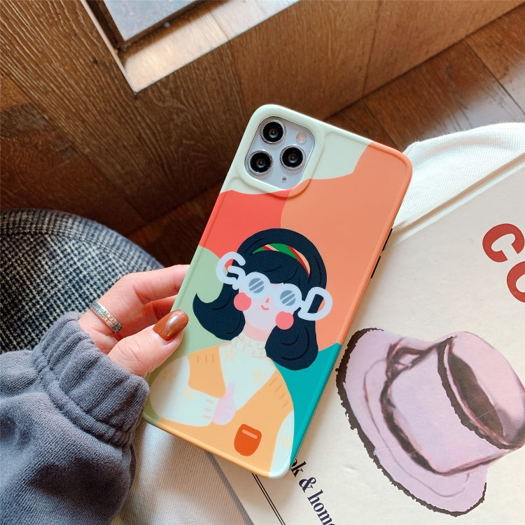For iPhone 12 mini Painted Pattern IMD Shockproof Protective Case