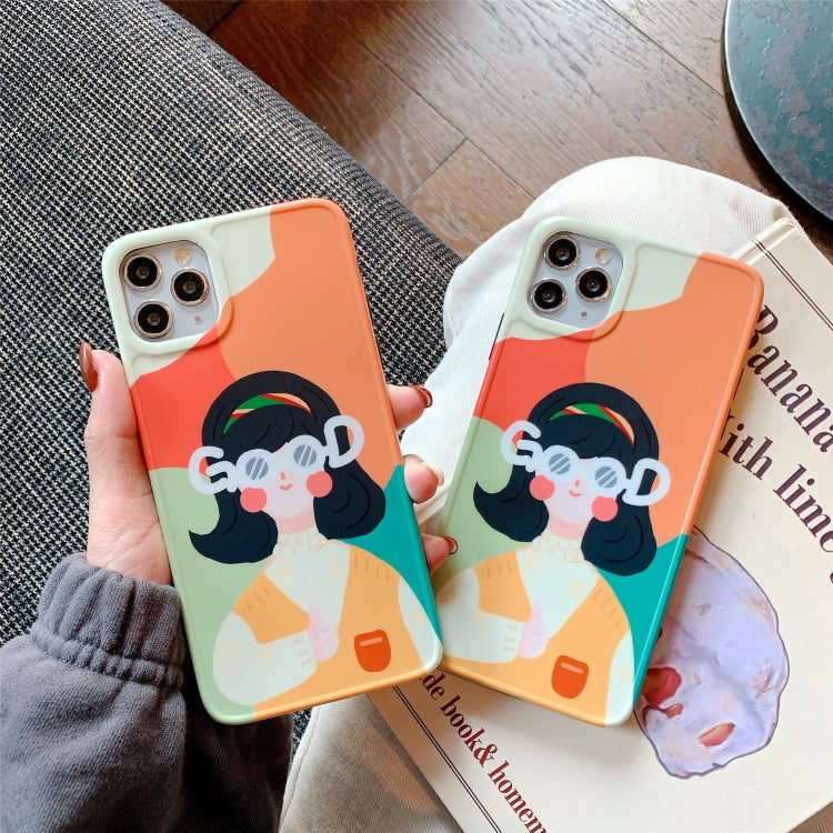 For iPhone 12 mini Painted Pattern IMD Shockproof Protective Case