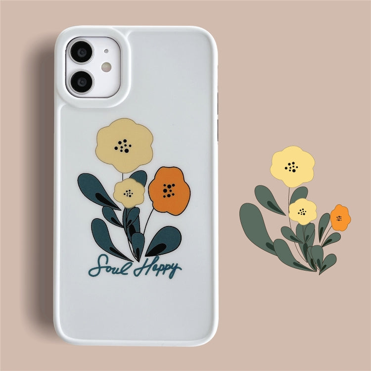 For iPhone 12 mini Painted Pattern IMD Shockproof Protective Case