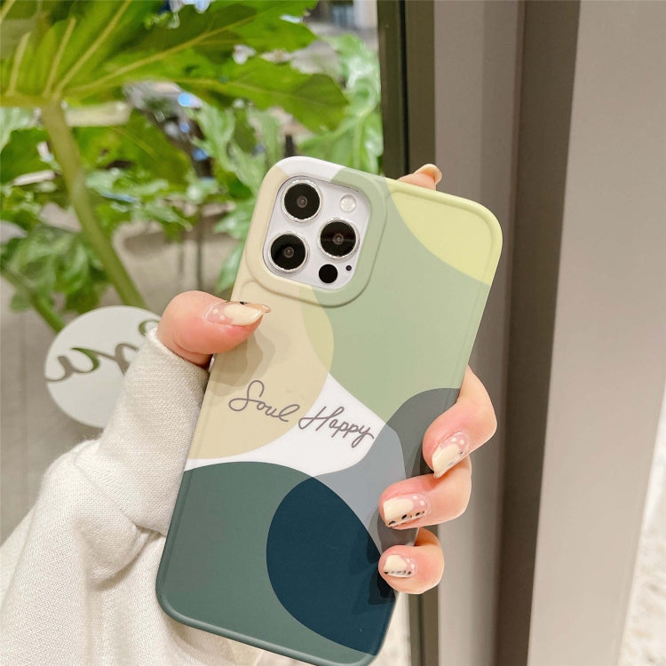 For iPhone 12 mini Painted Pattern IMD Shockproof Protective Case