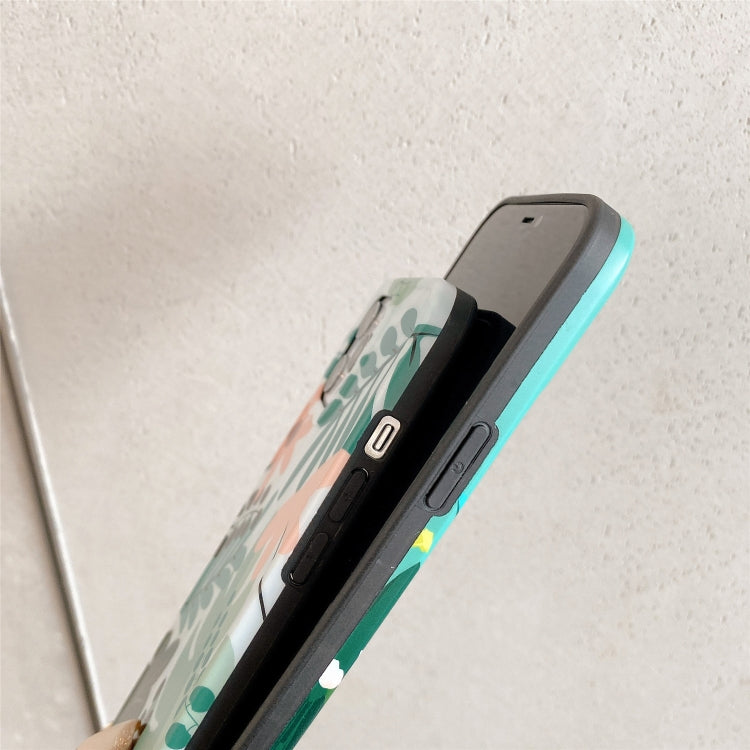 For iPhone 12 Painted Pattern IMD Shockproof Protective Case