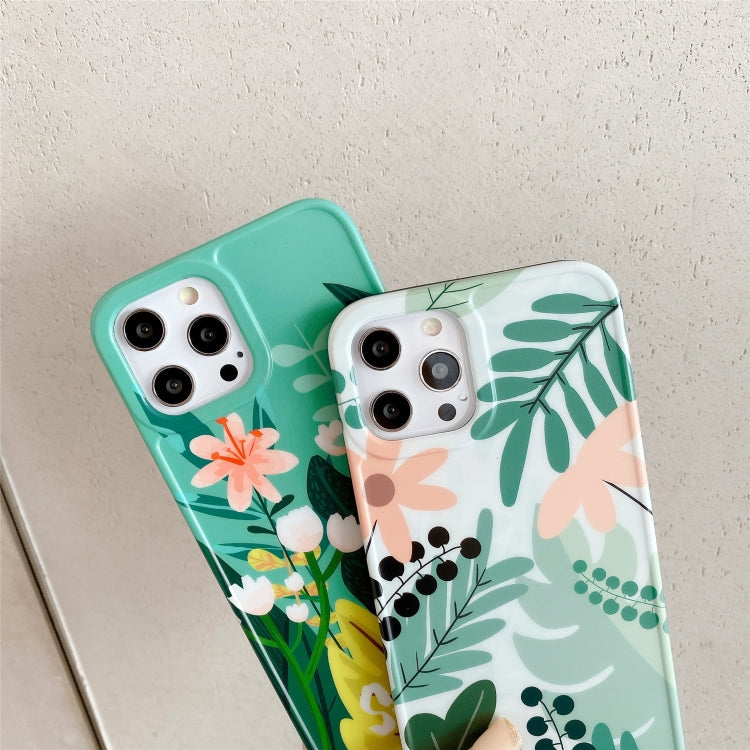 For iPhone 12 Painted Pattern IMD Shockproof Protective Case