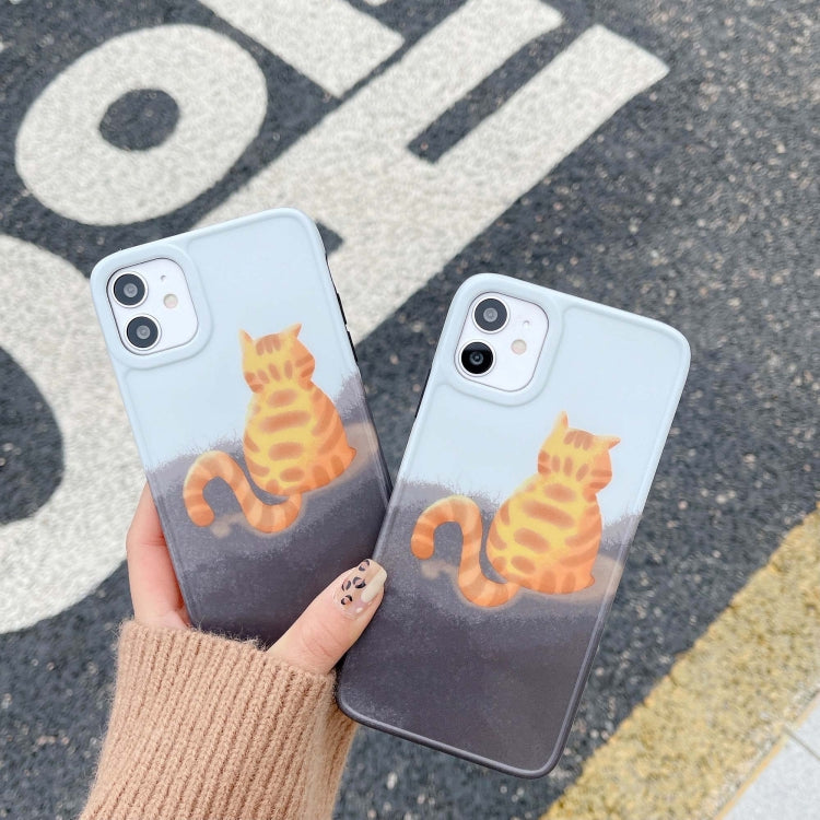For iPhone 12 Painted Pattern IMD Shockproof Protective Case