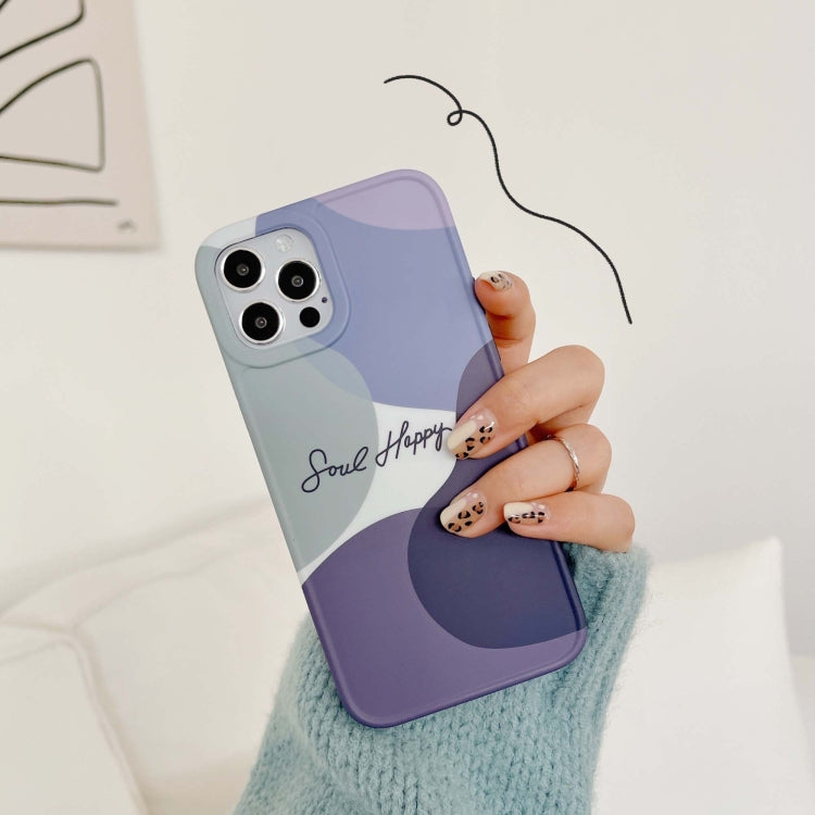 For iPhone 12 Painted Pattern IMD Shockproof Protective Case