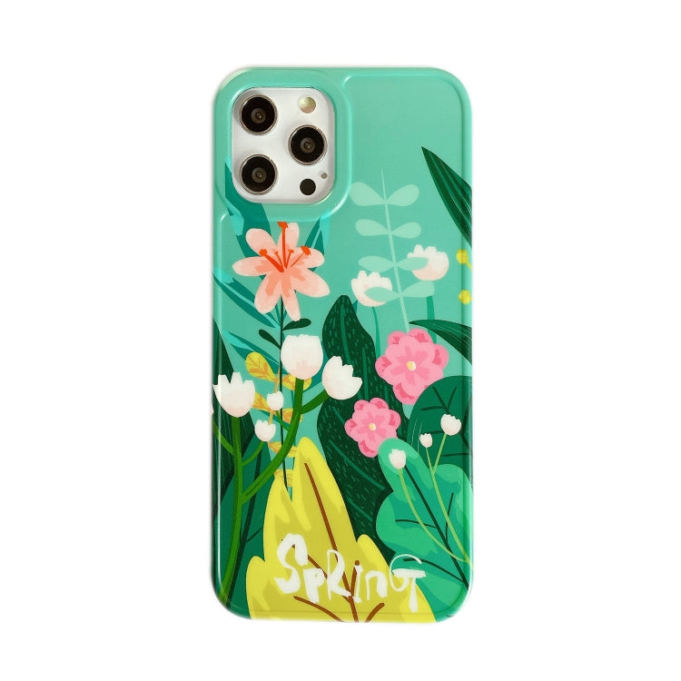 For iPhone 12 Pro Painted Pattern IMD Shockproof Protective Case
