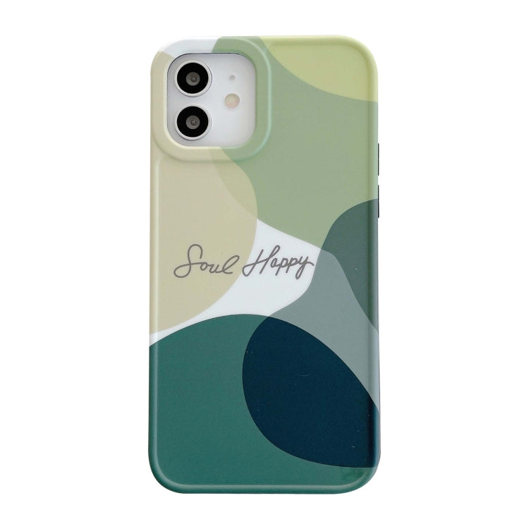 For iPhone 12 Pro Painted Pattern IMD Shockproof Protective Case