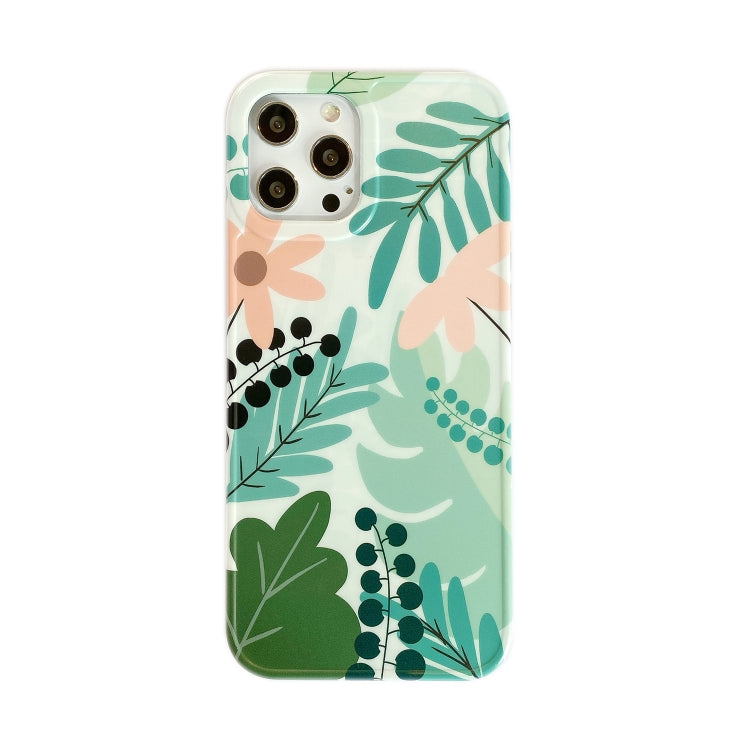 For iPhone 12 Pro Max Painted Pattern IMD Shockproof Protective Case