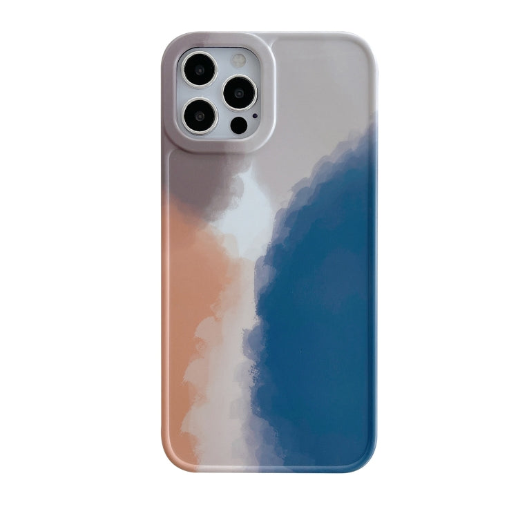 For iPhone 12 Pro Max Painted Pattern IMD Shockproof Protective Case