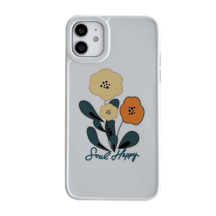 For iPhone 12 Pro Max Painted Pattern IMD Shockproof Protective Case