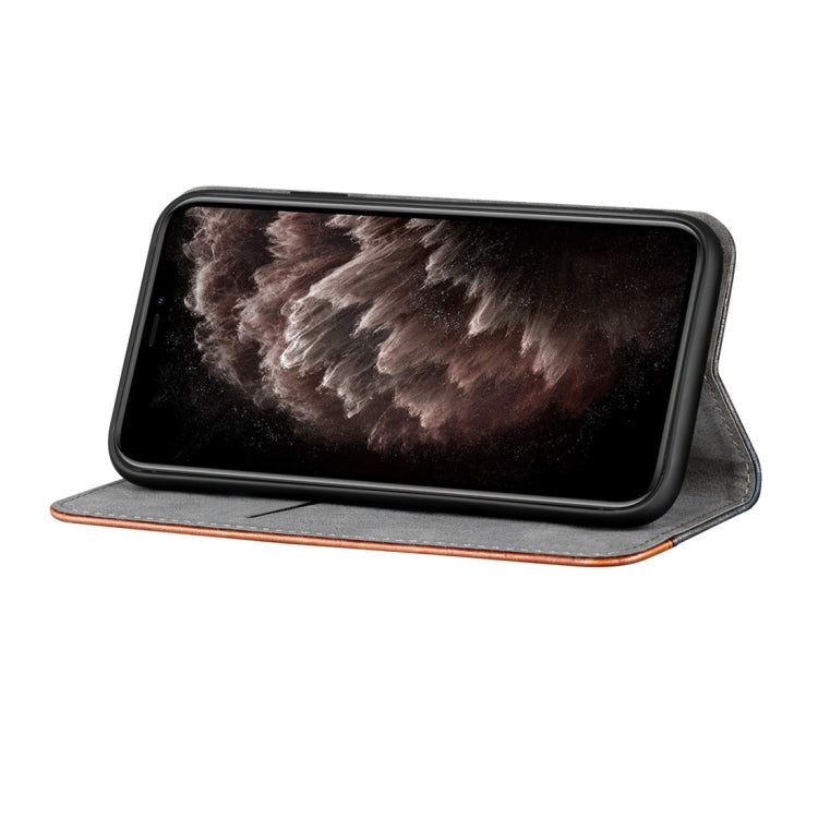 For iPhone 11 Pro Business Solid Color Stitching Horizontal Flip Leather Case, with Holder & Card Slots & Wallet