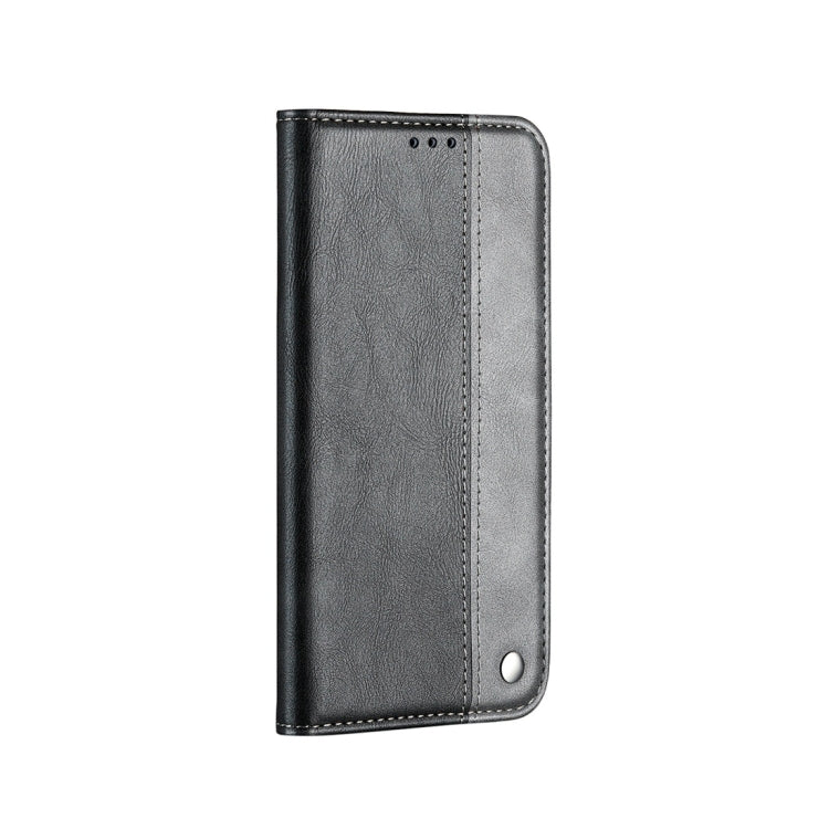 For iPhone 11 Pro Max Business Solid Color Stitching Horizontal Flip Leather Case, with Holder & Card Slots & Wallet