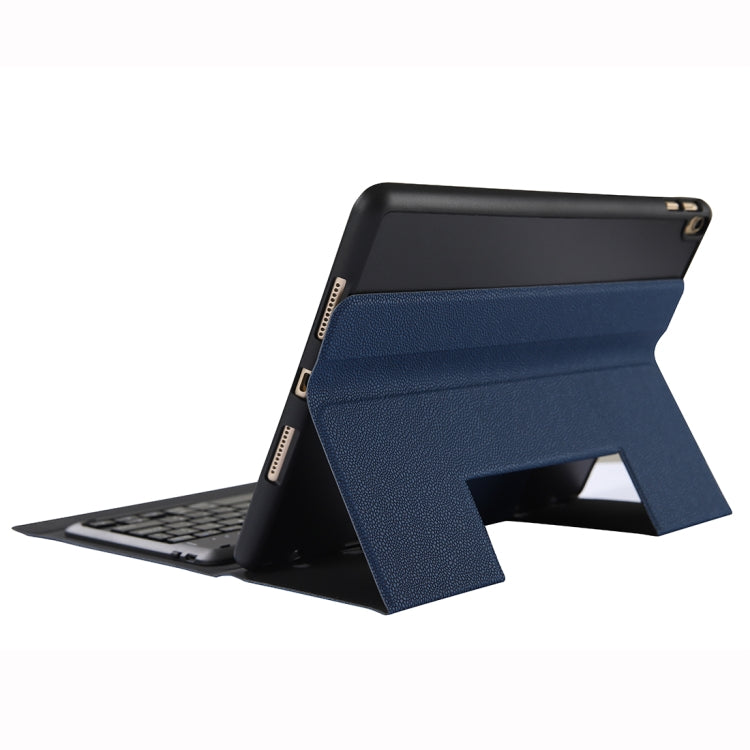 K102B For iPad 10.2 inch 2019 Ultra-thin One-piece Bluetooth Keyboard Leather Tablet Case with Stand & Pen Slot