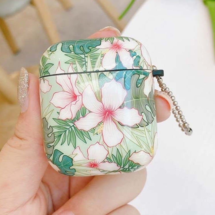 Painted Flower Tree IMD Shockproof Protective Case For AirPods 1 / 2