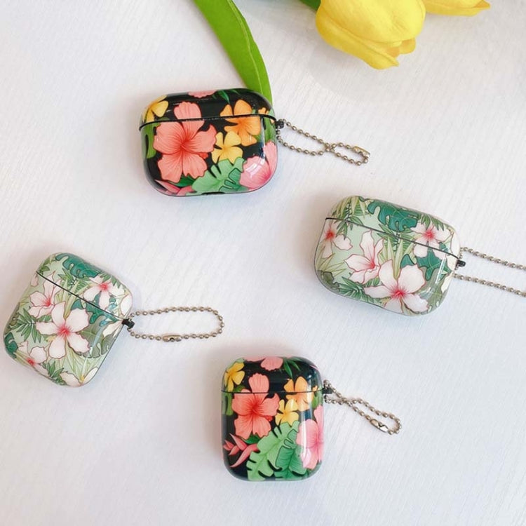 Painted Flower Tree IMD Shockproof Protective Case For AirPods 1 / 2