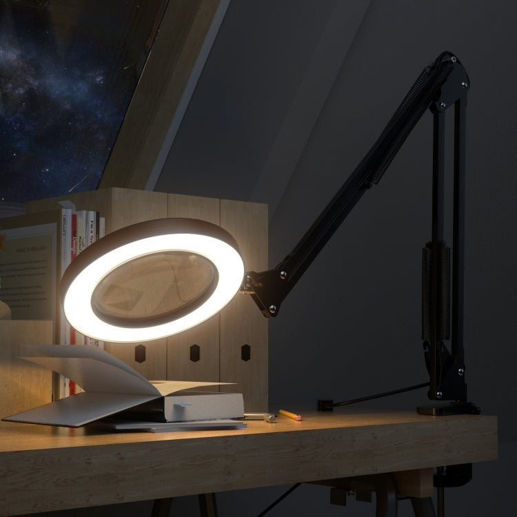 12W 4.1 inch 5X Magnifying Glass Multi-function Adjustable LED Magnifying Desk Lamp
