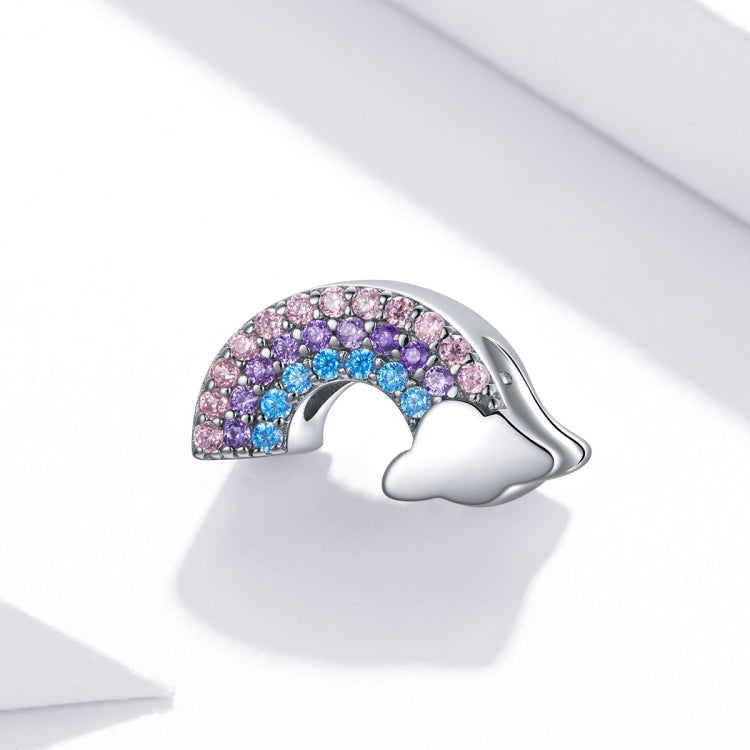 S925 Sterling Silver Rainbow Bridge Beads DIY Bracelet Necklace Accessories