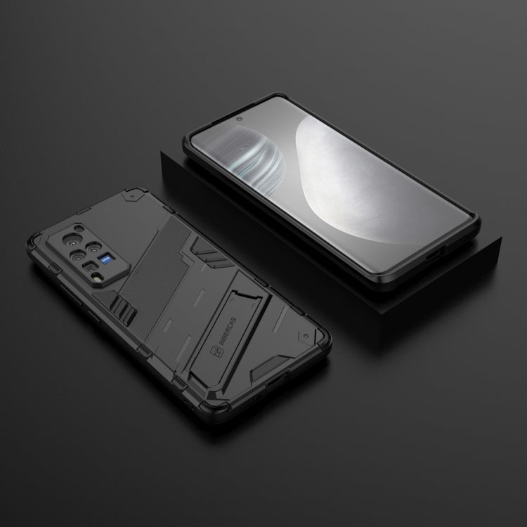 Punk Armor 2 in 1 PC + TPU Shockproof Case with Invisible Holder For vivo X60 Pro
