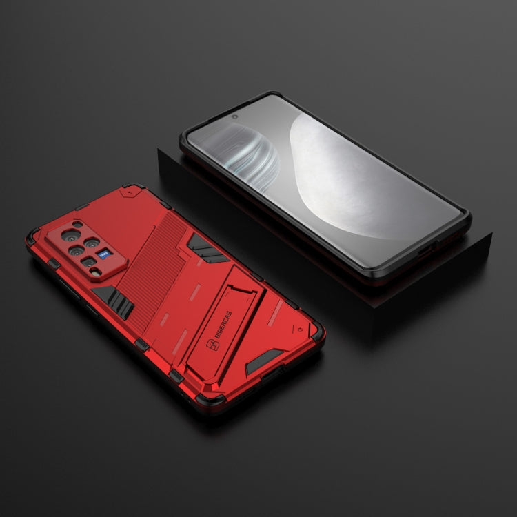 Punk Armor 2 in 1 PC + TPU Shockproof Case with Invisible Holder For vivo X60 Pro