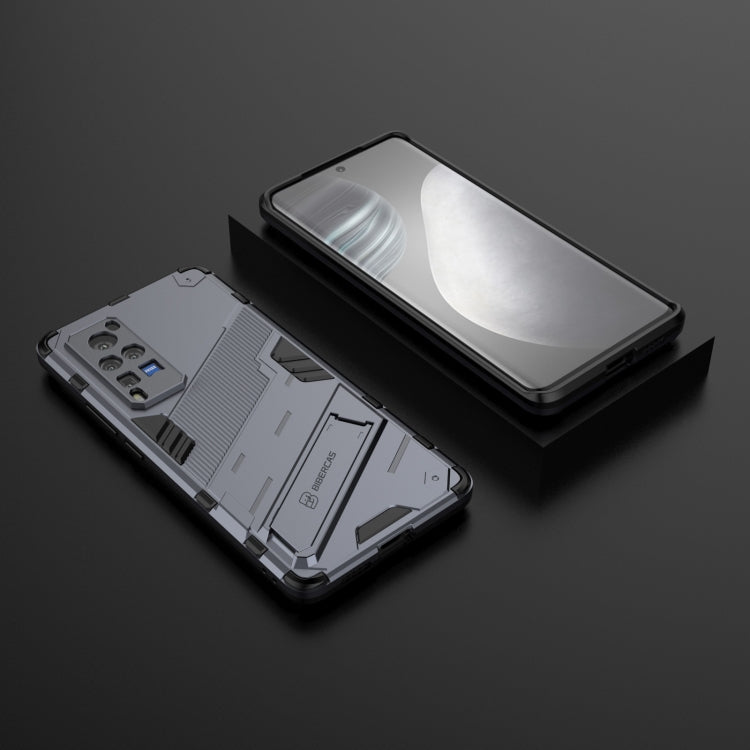 Punk Armor 2 in 1 PC + TPU Shockproof Case with Invisible Holder For vivo X60 Pro