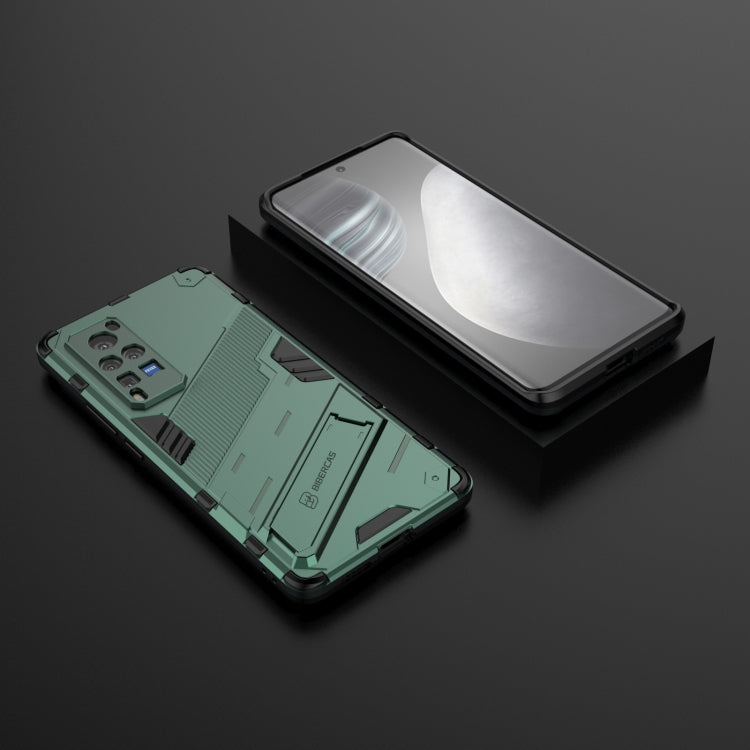 Punk Armor 2 in 1 PC + TPU Shockproof Case with Invisible Holder For vivo X60 Pro
