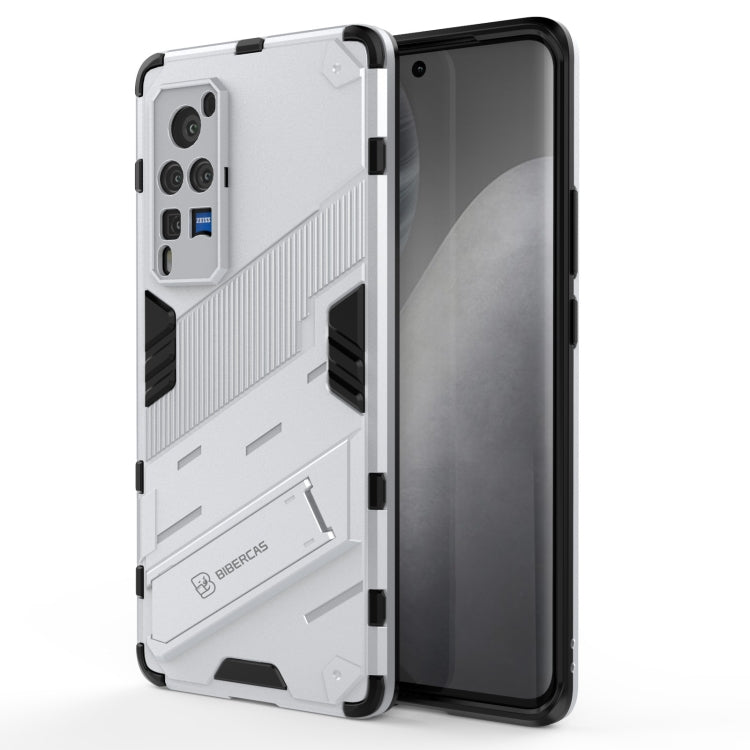 Punk Armor 2 in 1 PC + TPU Shockproof Case with Invisible Holder For vivo X60 Pro