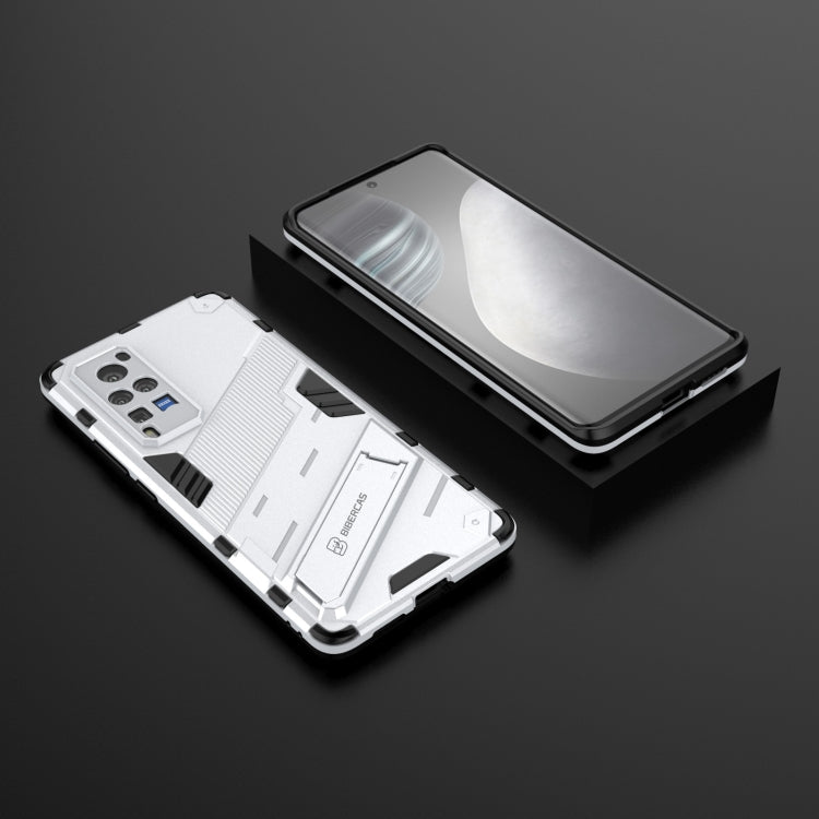 Punk Armor 2 in 1 PC + TPU Shockproof Case with Invisible Holder For vivo X60 Pro