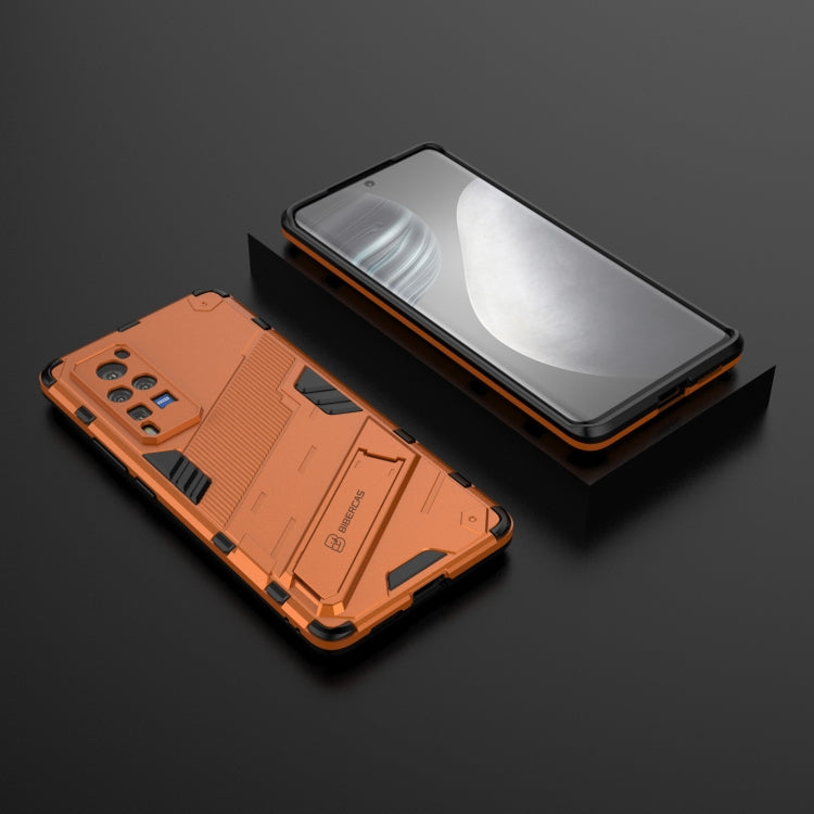 Punk Armor 2 in 1 PC + TPU Shockproof Case with Invisible Holder For vivo X60 Pro