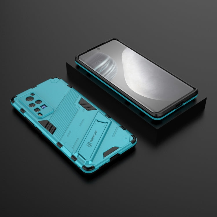 Punk Armor 2 in 1 PC + TPU Shockproof Case with Invisible Holder For vivo X60 Pro