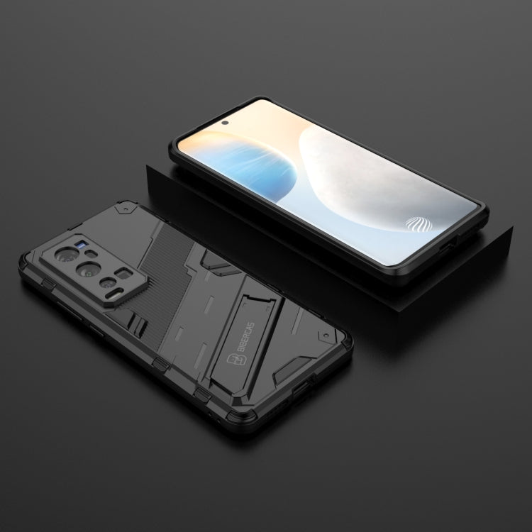 Punk Armor 2 in 1 PC + TPU Shockproof Case with Invisible Holder For vivo X60 Pro Plus 5G