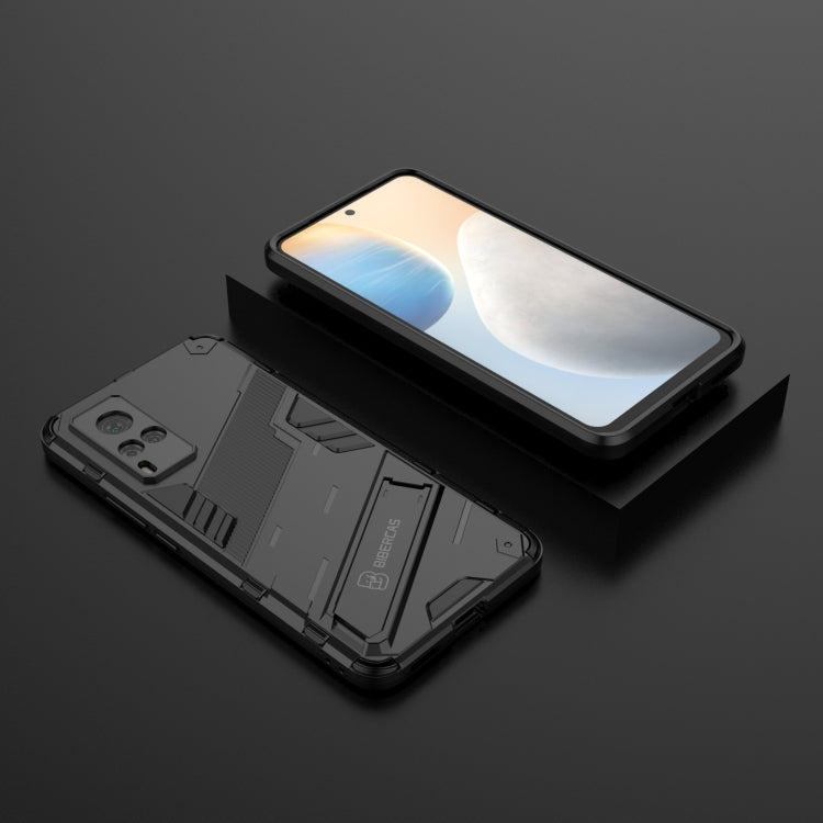 Punk Armor 2 in 1 PC + TPU Shockproof Case with Invisible Holder For vivo X60 5G