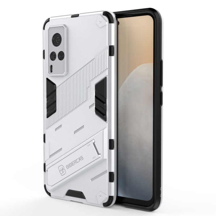 Punk Armor 2 in 1 PC + TPU Shockproof Case with Invisible Holder For vivo X60 5G