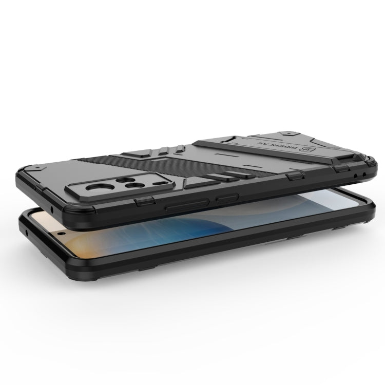 Punk Armor 2 in 1 PC + TPU Shockproof Case with Invisible Holder For vivo X60 5G