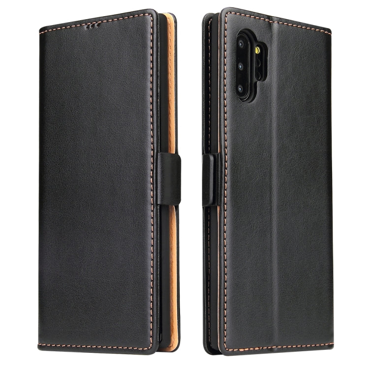 For Galaxy Note10+ Dermis Texture PU +TPU Horizontal Flip Leather Case with Holder & Card Slots & Wallet