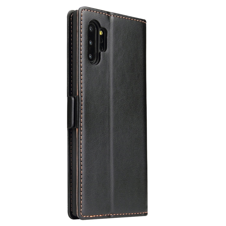 For Galaxy Note10+ Dermis Texture PU +TPU Horizontal Flip Leather Case with Holder & Card Slots & Wallet