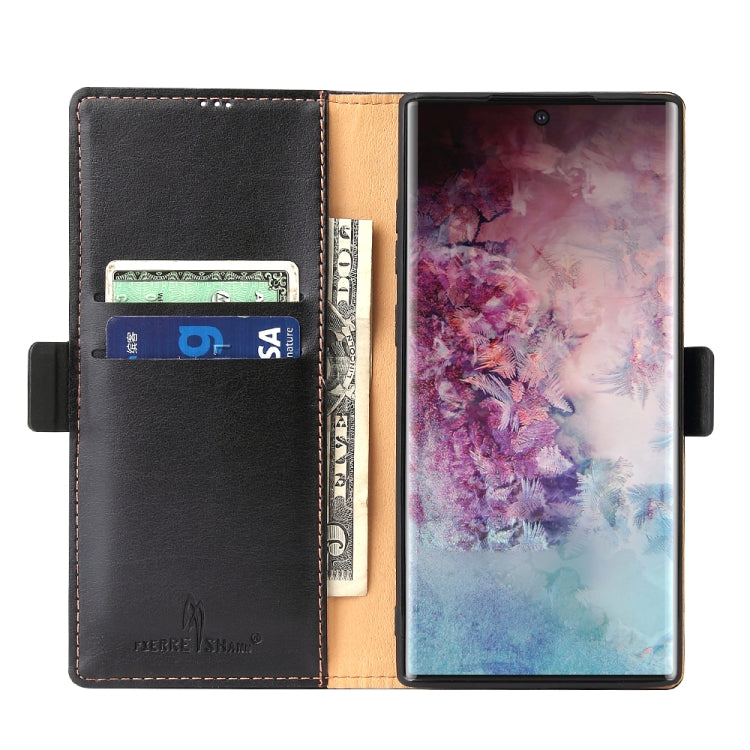 For Galaxy Note10+ Dermis Texture PU +TPU Horizontal Flip Leather Case with Holder & Card Slots & Wallet