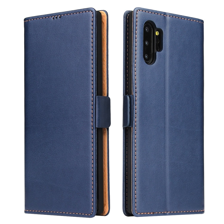 For Galaxy Note10+ Dermis Texture PU +TPU Horizontal Flip Leather Case with Holder & Card Slots & Wallet