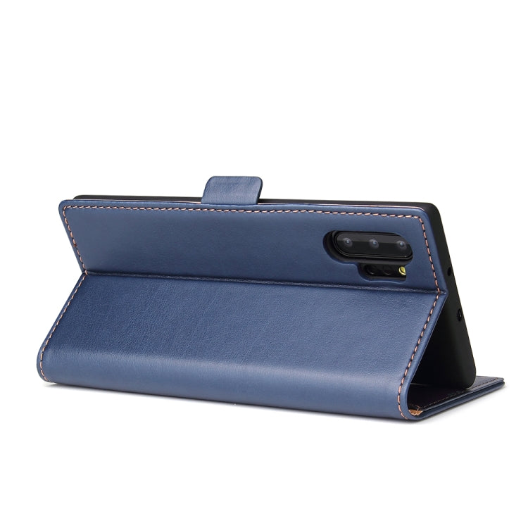 For Galaxy Note10+ Dermis Texture PU +TPU Horizontal Flip Leather Case with Holder & Card Slots & Wallet