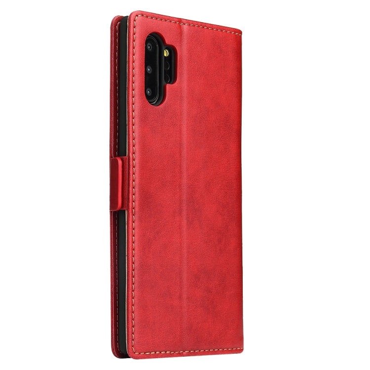 For Galaxy Note10+ Dermis Texture PU +TPU Horizontal Flip Leather Case with Holder & Card Slots & Wallet